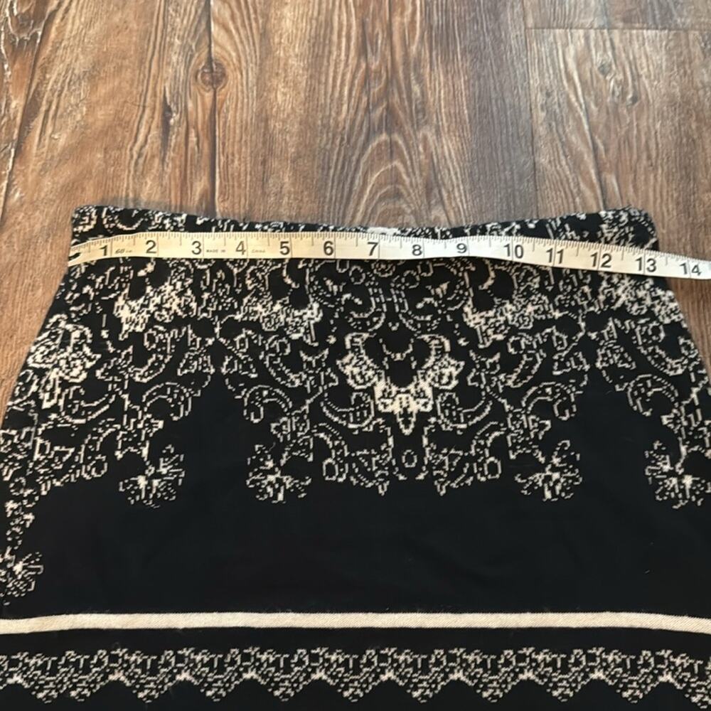 Free people irreplaceable black&white pencil skirt size S - Picture 11 of 11